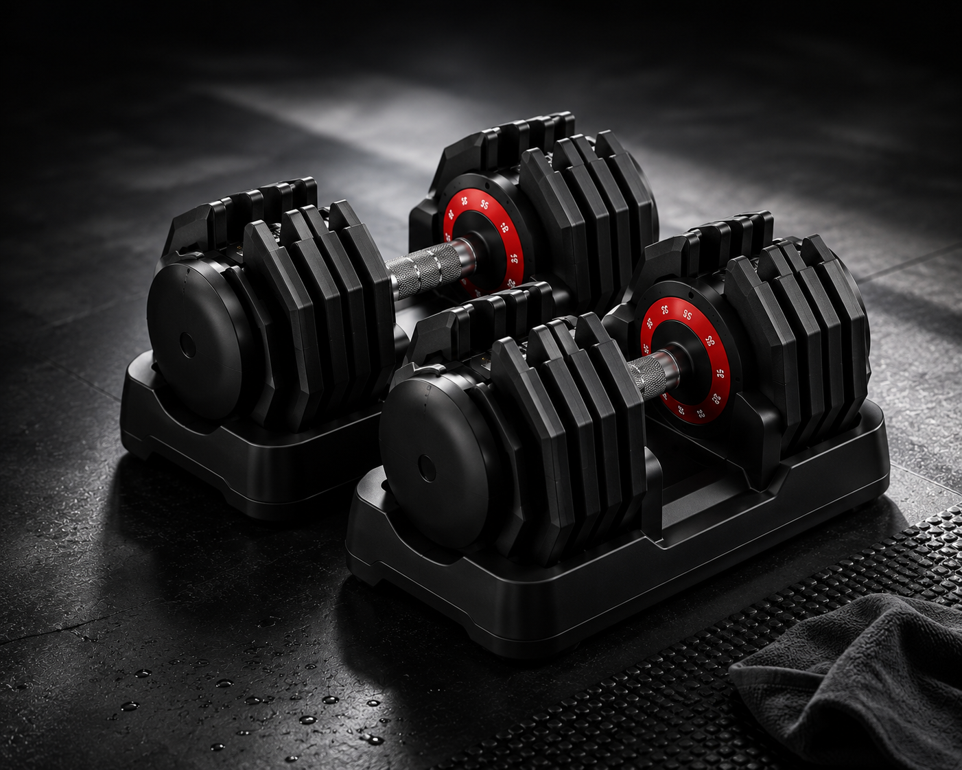 Quick-Adjust Dumbbell Set for Home Gym Strength Training & Full Body Workouts