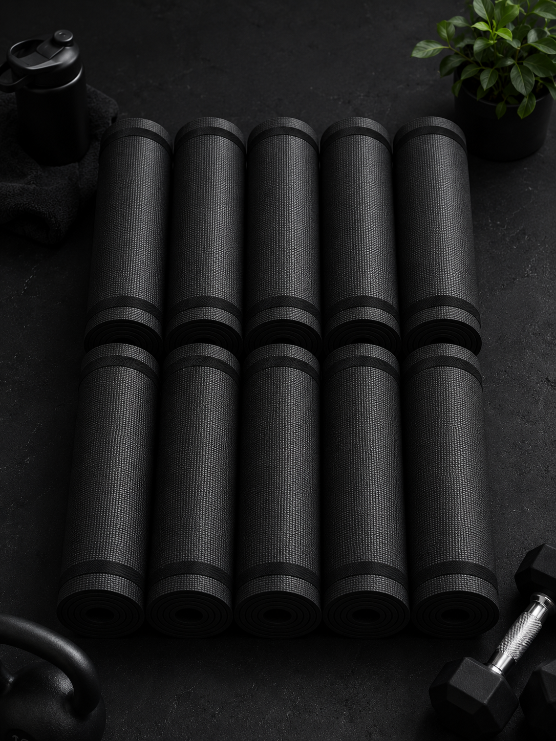 Premium Yoga Mat Bundle-10 Pack