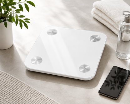 Smart Digital Bathroom Scale with Bluetooth App Sync and Body Composition Tracking