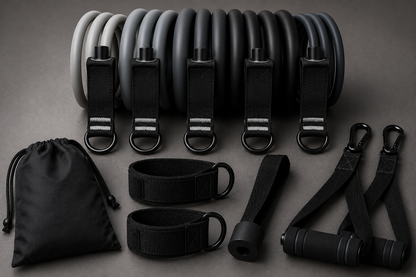 Resistance Band Set – Complete Home Gym System (Up to 150 lbs)