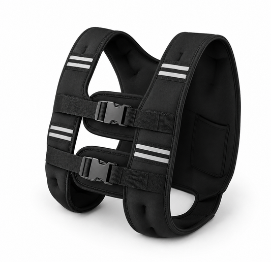 Reflective Adjustable Weighted Vest for Strength Training, Running, Walking & Fitness