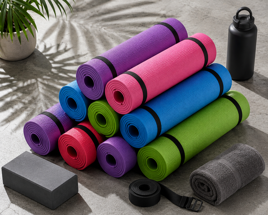 Premium Yoga Mat Bundle-10 Pack Colored
