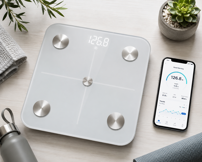 Bluetooth Smart Body Weight Scale with App Sync, Digital BMI Bathroom Scale