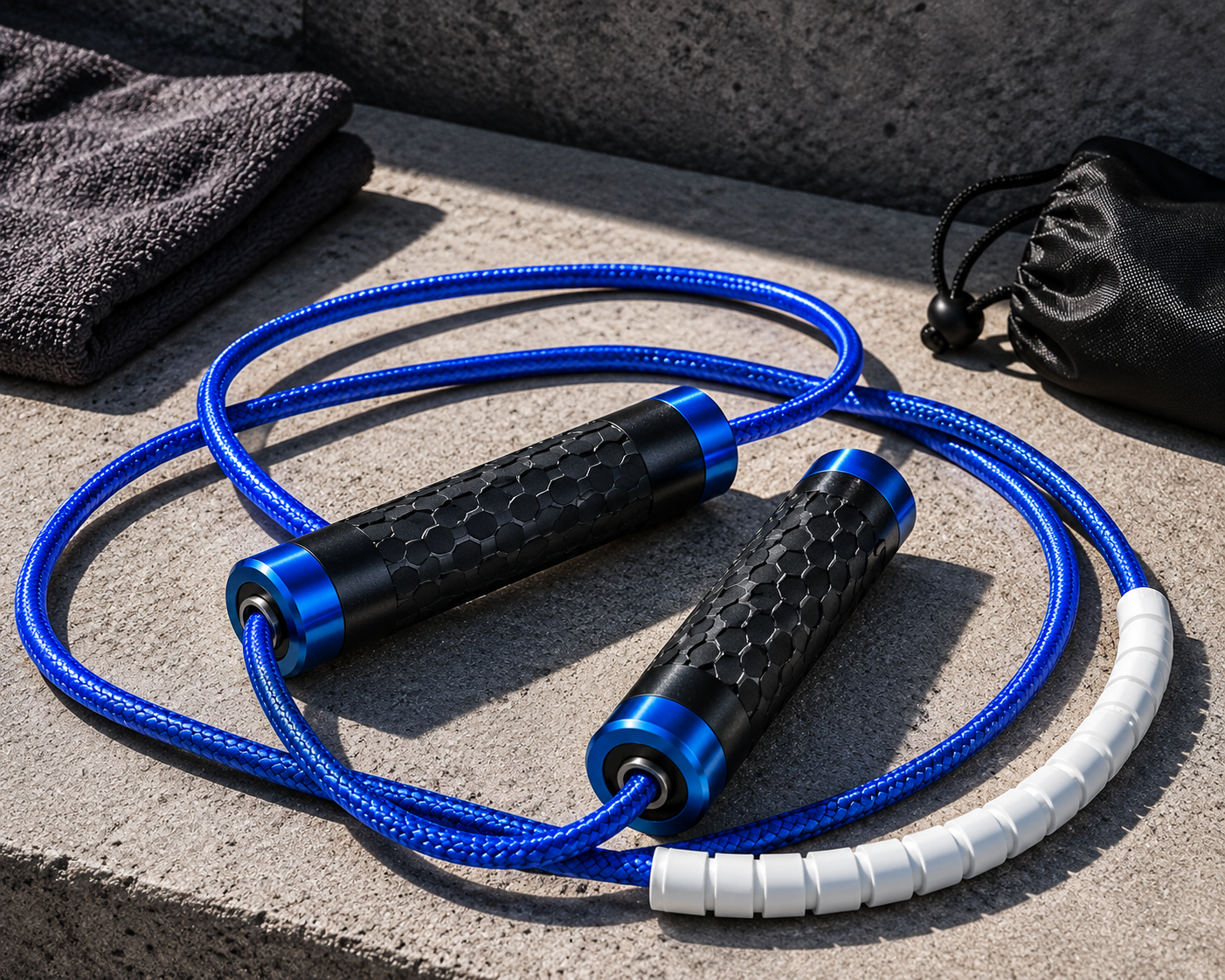 Weighted Speed Jump Rope – 1lb Cardio & MMA Training Rope